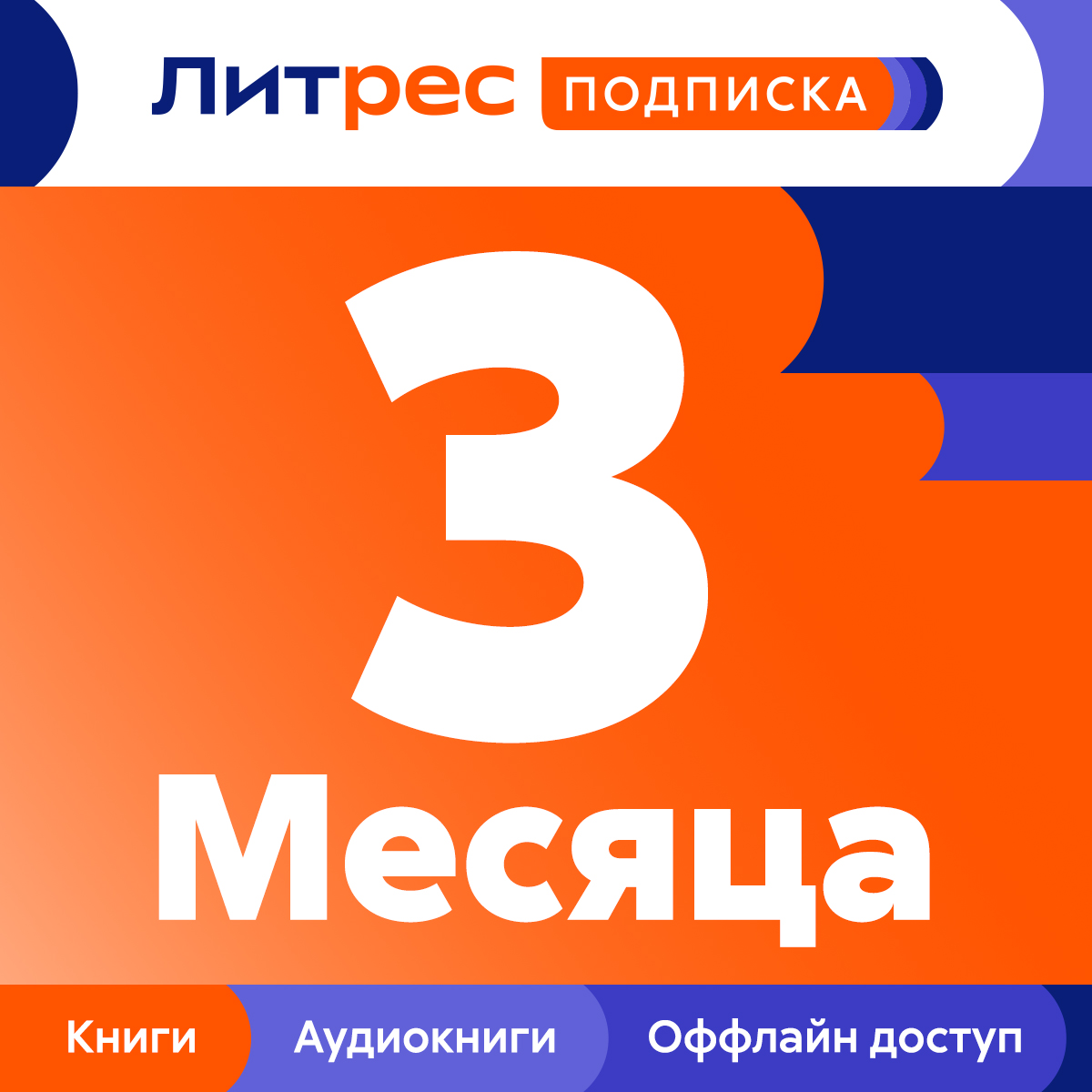 Подарок: подписка на сервис ЛитРес на 3 месяца